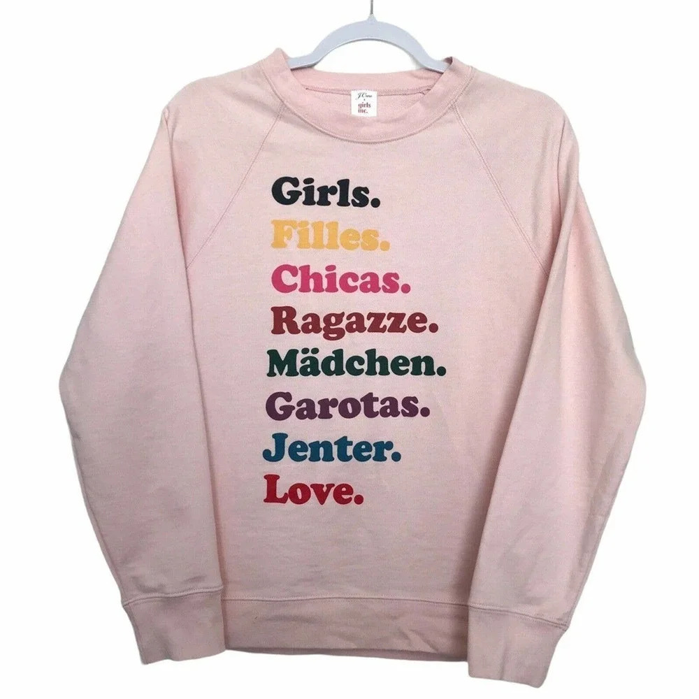 J. Crew x Girls Inc Crewneck Sweatshirt‎ Size Small